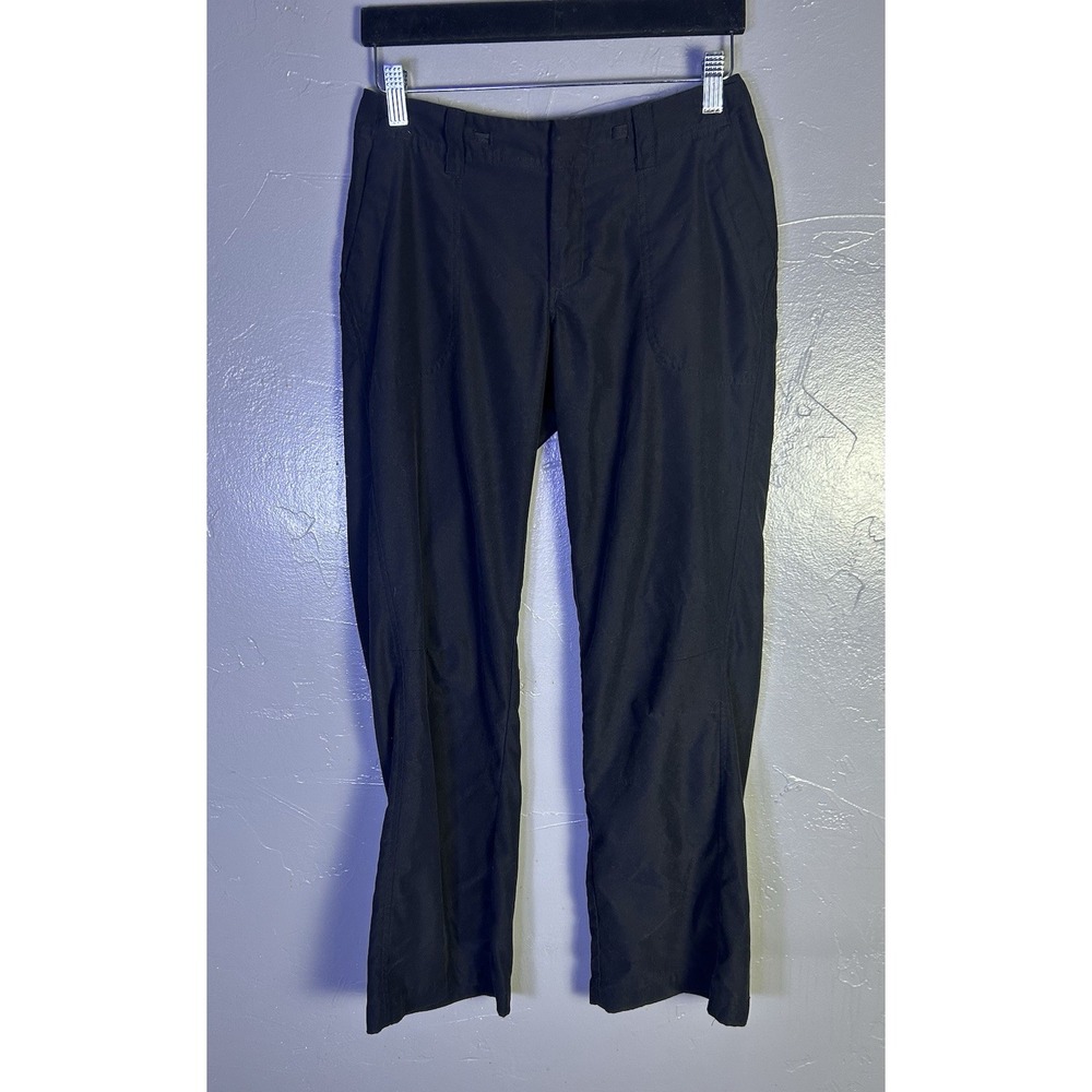 Patagonia Women's Pants Performance Black Zip Drawstring Size 2 Gorp Core Hiking